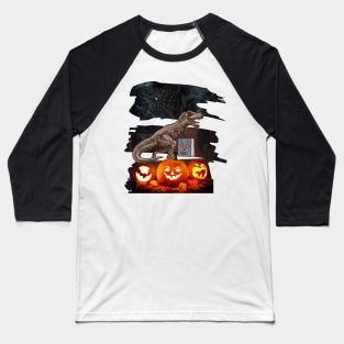 t-rex, halloween shirt, dino trex, trex, trex dino, trick or treat, trex costume Baseball T-Shirt